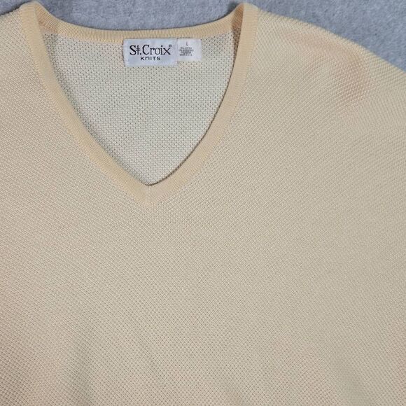 St. CROIX Knit V neck Sweater made in USA VTG  Womens - Picture 2 of 13